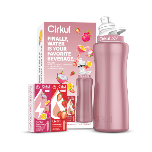 32oz. Rose Gold Stainless Steel Bottle Starter Kit - Simple Bottle Pack